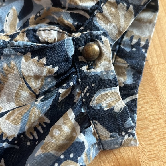 EUC Lucky Brand peasant style dress w/cotton under slip.Unique white embroidery - Picture 8 of 10